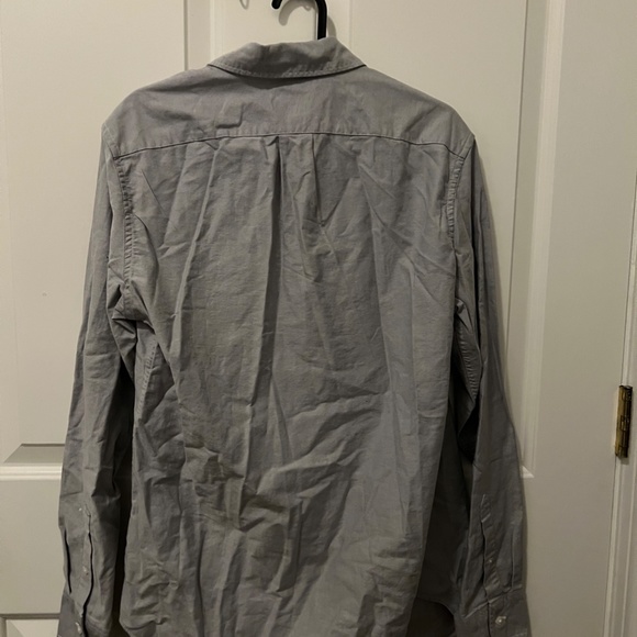 NWT J. Crew Men's Button-Down Slim Shirt - Chambray Gray - Size Small - Picture 3 of 5